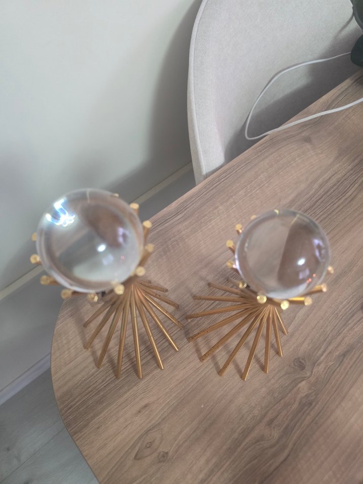 Altın Renkli Dekoratif Kelebek ve Mumluk Seti - Görsel 5