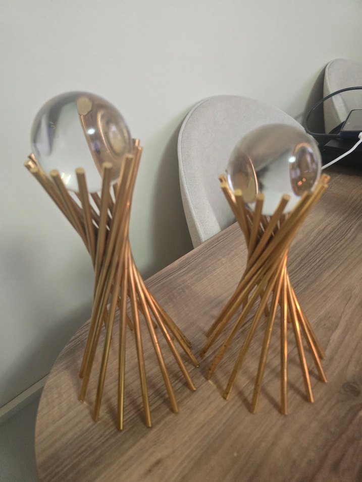 Altın Renkli Dekoratif Kelebek ve Mumluk Seti - Görsel 4