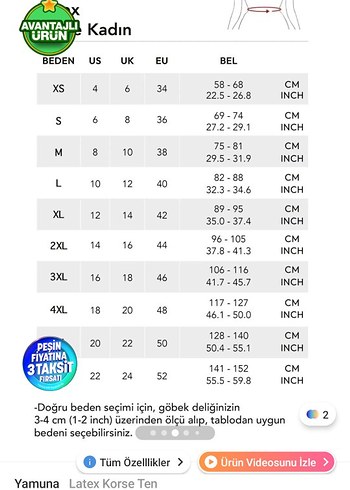 Yamuna Ten Renk Korse Mini - Görsel 4