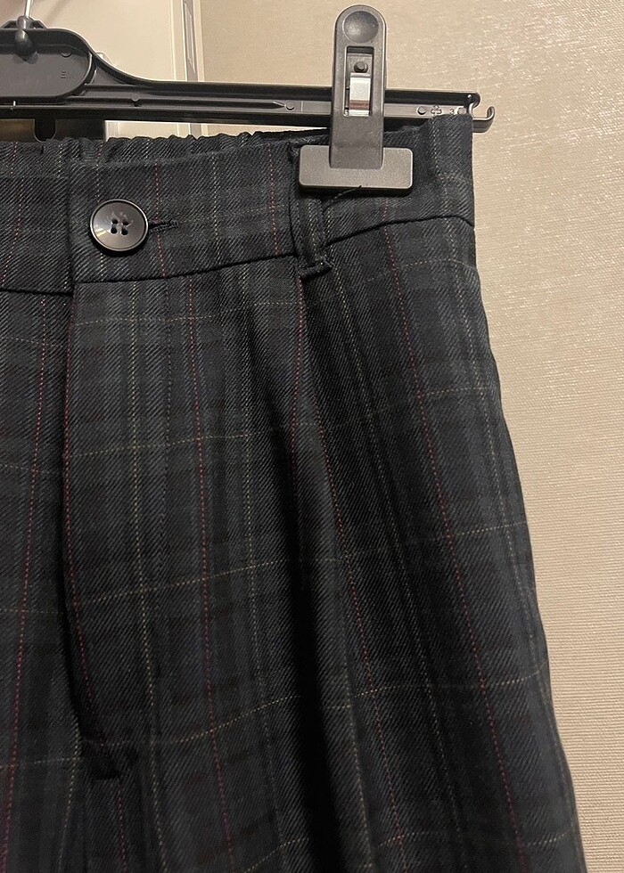 kareli desen pantolon - Görsel 2