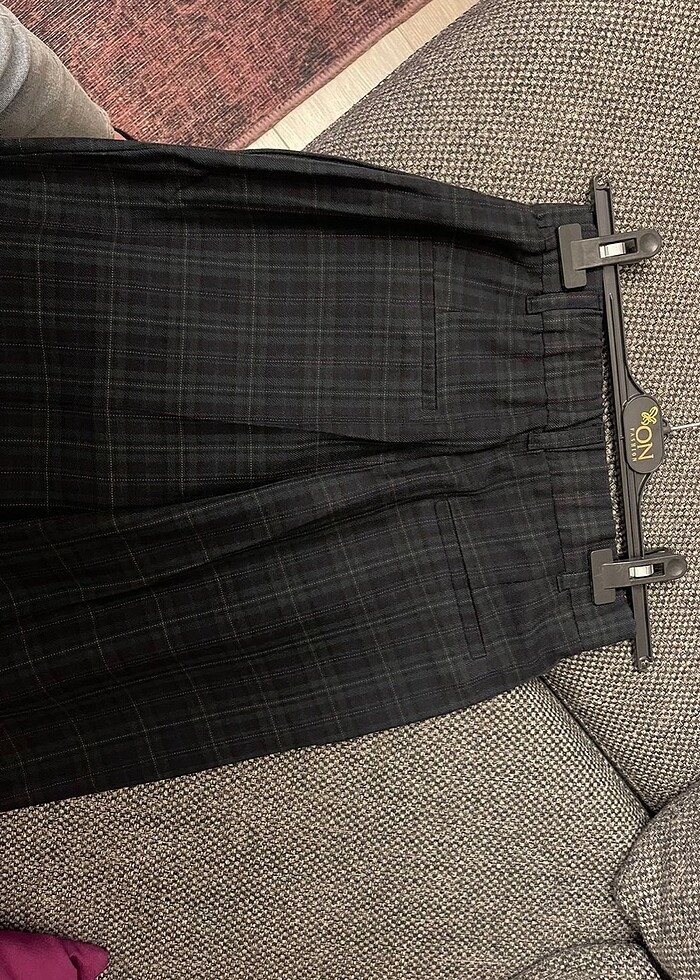 kareli desen pantolon - Görsel 3