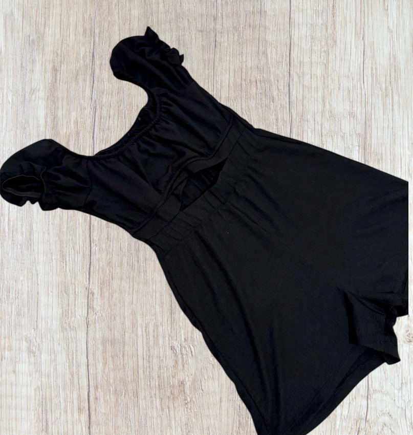 Siyah Mini Tulum - Görsel 2