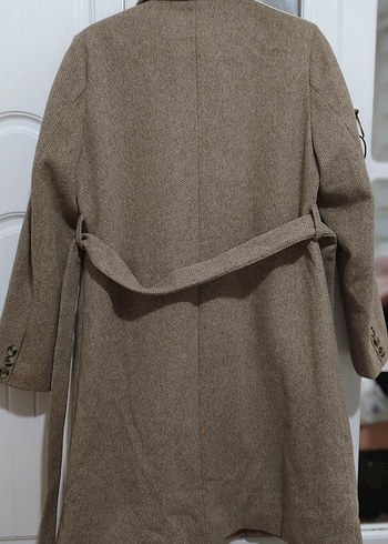 Bej Midi Kadın Yün Palto - Görsel 2