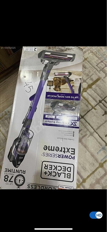 Black Decker şarjlı dik süpürge