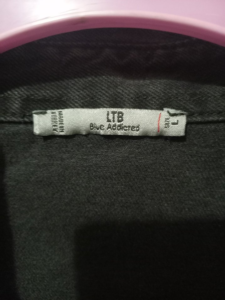 Siyah Düğmeli Oversize Denim Ceket l xl xxl bedene uygundur - Görsel 3