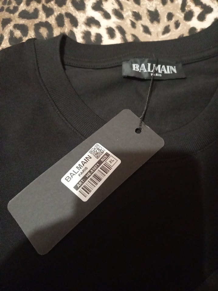 Deri Cepli Siyah  Tişört - Görsel 3