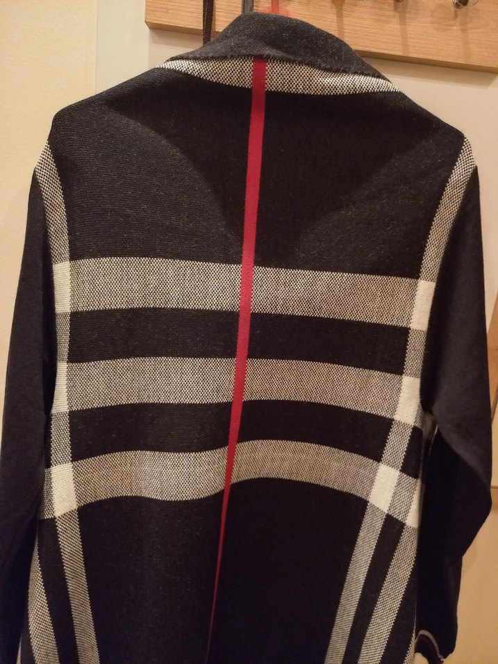 Kadın Yün panço Drapeli Tasarım - Görsel 2