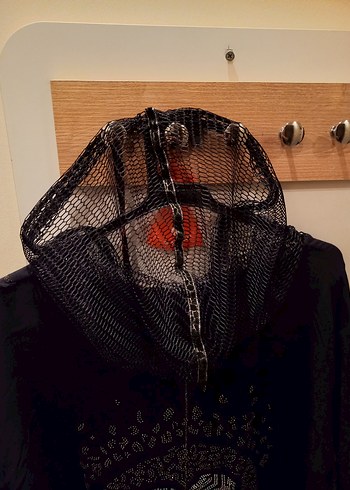 Siyah Uzun Kapüşonlu Kadın gömlek Tasarım bir ürün - Görsel 6