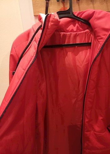 Kırmızı kadın mont - Görsel 5