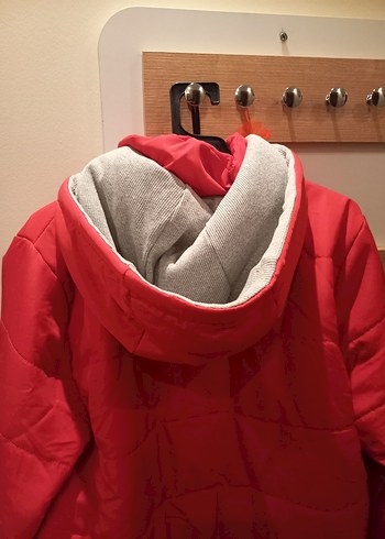 Kırmızı kadın mont - Görsel 3