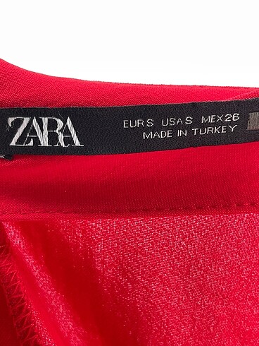 s Beden kırmızı Renk Zara Midi Etek %70 İndirimli.