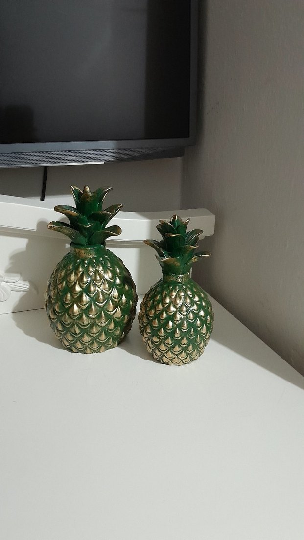 Parlak Yeşil Ananas Biblo Seti - Görsel 2