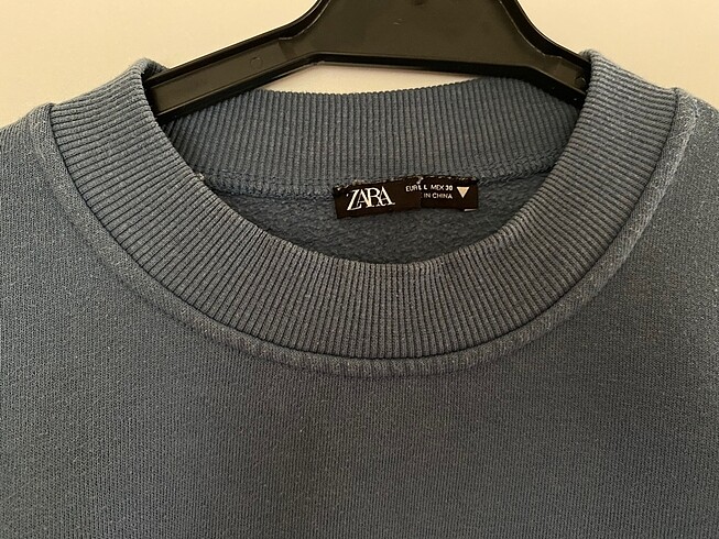 l Beden mavi Renk zara crop sweat