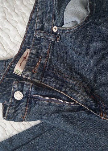 Diğer Kadın Mavi Eskitme Detaylı Denim Normal Boy Jean