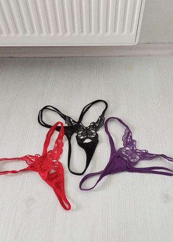 Nakışlı Renkli Gotik Kadın Tanga