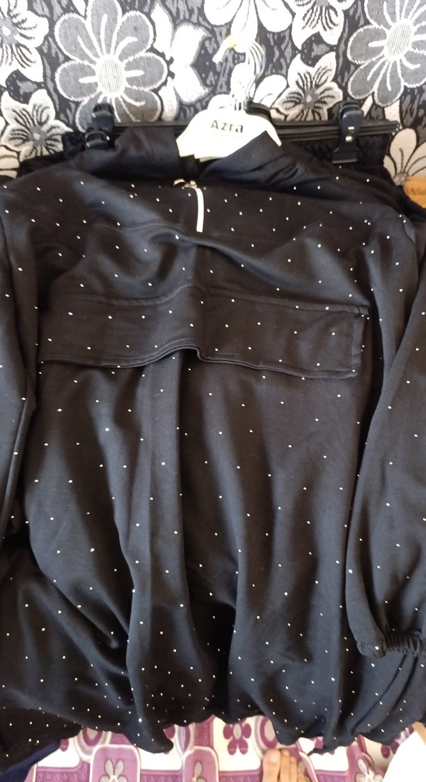 Uzun Kollu Mavi Rahat Pijama Takımı - Görsel 4