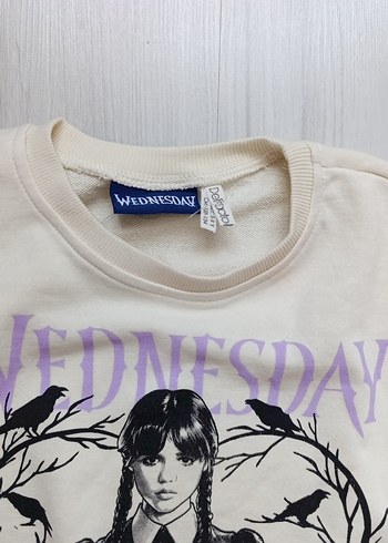 Bej kız çocuk Goth Sweatshirt, Uzun Kollu, Baskılı - Görsel 2