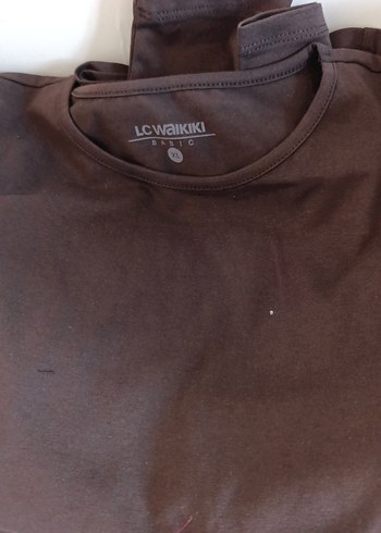 Kahverengi Uzun Kollu kadın Tişörtü - Görsel 2