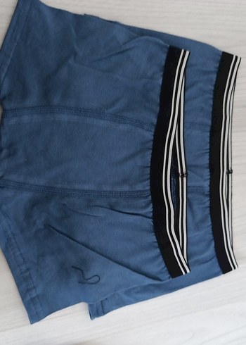 Erkek Mavi Atletik Fit çocuk Boxer