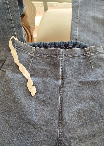 Gri Hamile Kot Pantolon Rahat Kesim - Görsel 3