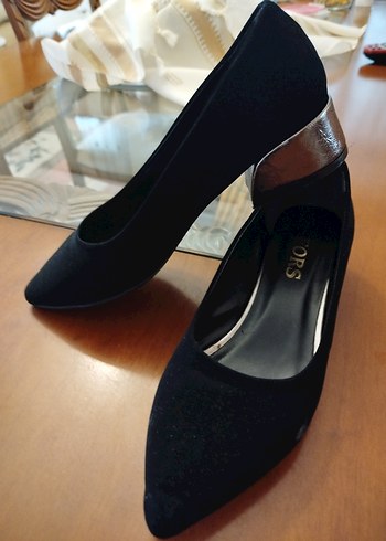 Siyah Stiletto Topuklu Kadın Ayakkabı - Görsel 2