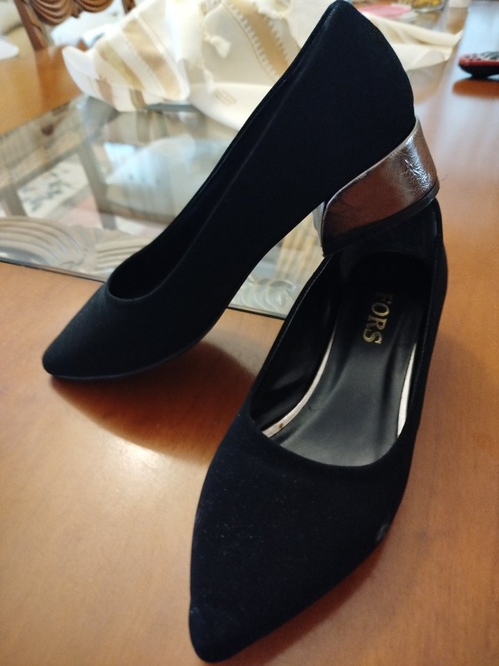 Siyah Stiletto Topuklu Kadın Ayakkabı - Görsel 2