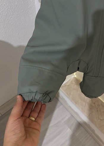 Haki Fermuarlı bebek tulumu - Görsel 4