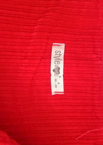 Kırmızı Kadın Kısa Salopet Elbise - Görsel 3