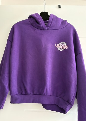 Trendyol & Milla Mor Kapüşonlu Oversize Sweatshirt