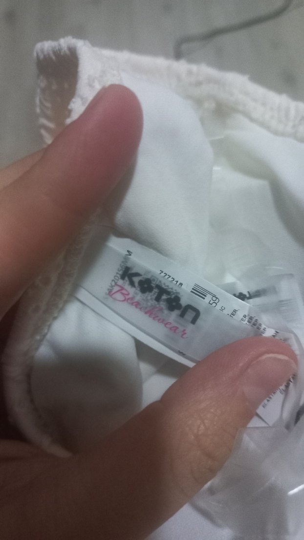 Beyaz Dantel Detaylı Bohem Kadın Mayo - Görsel 3