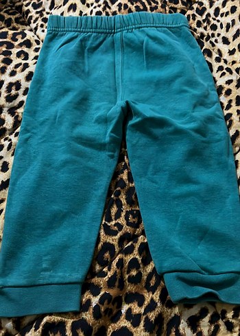 Turkuaz Erkek Çocuk Fermuarlı Eşofman Altı - Görsel 2