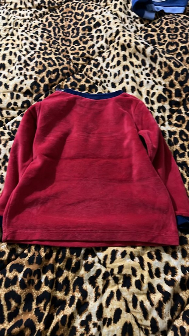 Düğmeli Kırmızı Erkek Çocuk Sweatshirt - Görsel 2