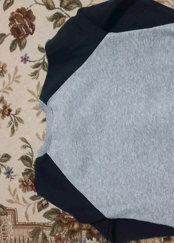 Gri Erkek Çocuk Triko Sweatshirt - Görsel 2