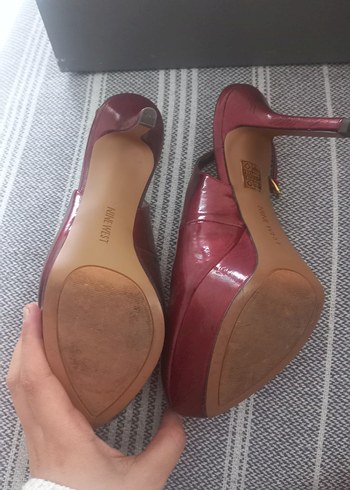 Nine West Bordo Parlak Topuklu Kadın Ayakkabı - Görsel 2
