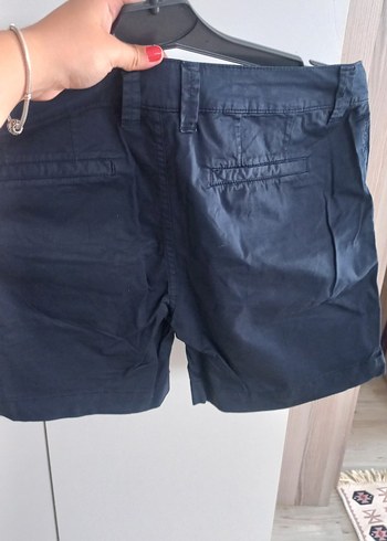 Mudo Kadın Lacivert Düğmeli Mini Denim Şort