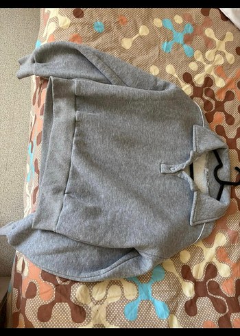 Gri Kadın Düğmeli Sweatshirt defacto - Görsel 3