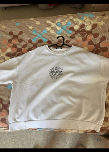 Bohem Güneş Baskılı Beyaz Sweatshirt LCW - Görsel 3