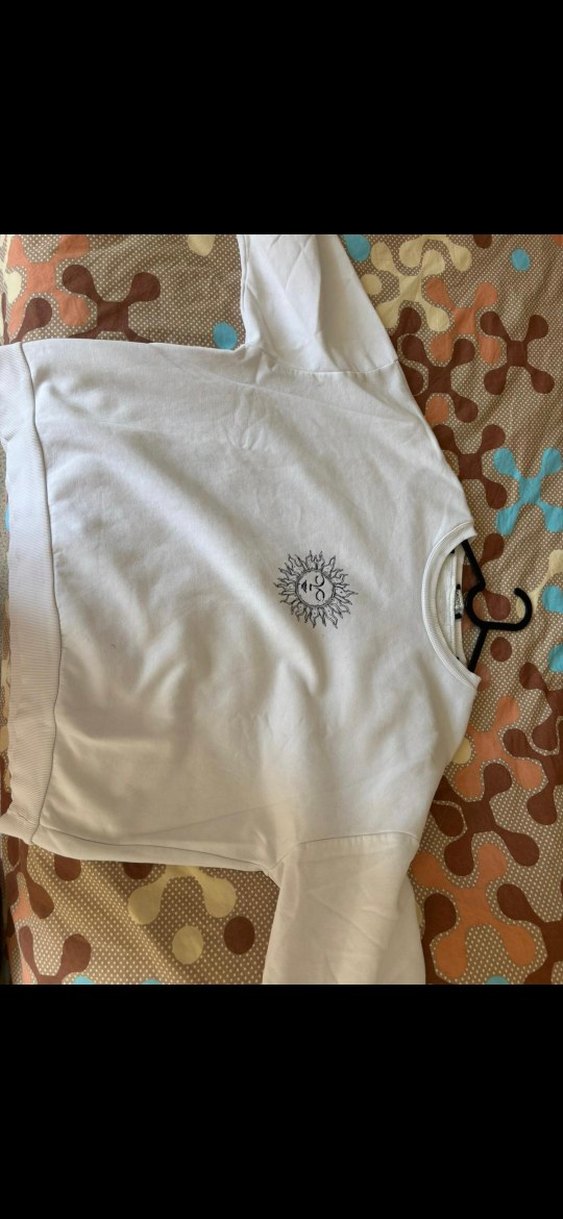 Bohem Güneş Baskılı Beyaz Sweatshirt LCW - Görsel 4