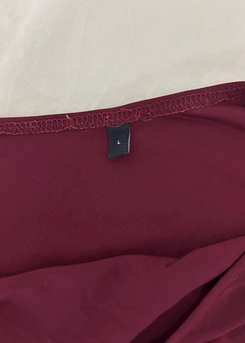 Bordo Kemerli Kadın Mayo - Görsel 3