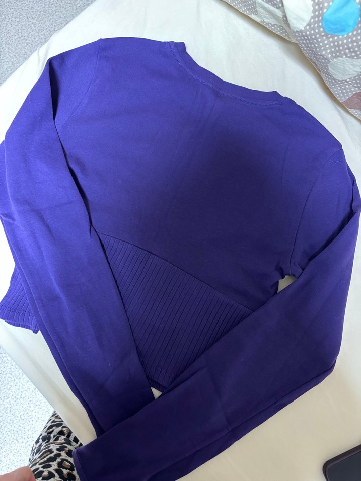 Mor Kadın Uzun Kollu Basic Sweatshirt - Görsel 4