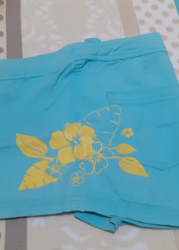 Koton Düğmeli Mavi Mini Kadın Şort