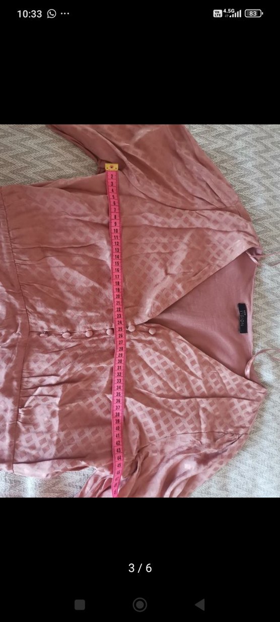 Pembe Midi Vintage Bohem Elbise - Görsel 3