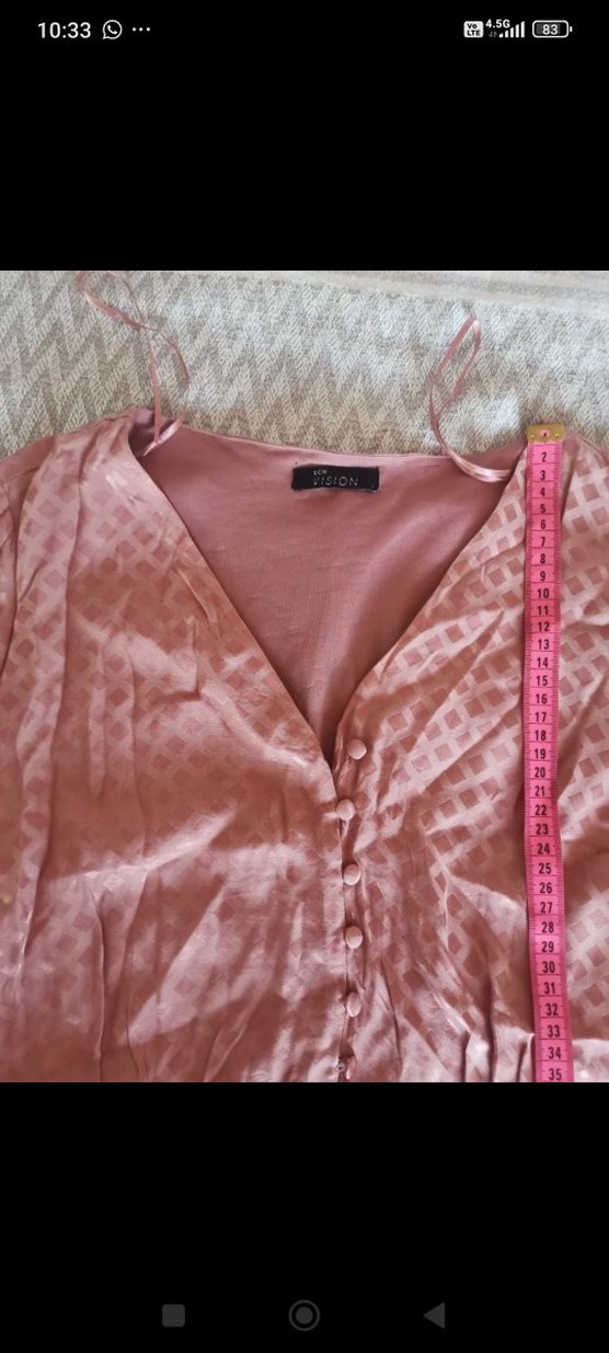 Pembe Midi Vintage Bohem Elbise - Görsel 2