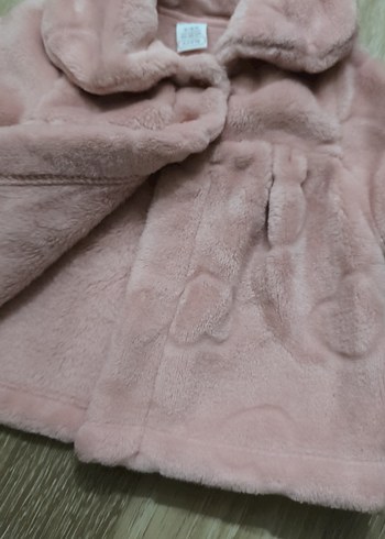 3-6 Ay Beden Kız Çocuk Pembe Peluş Kaban
