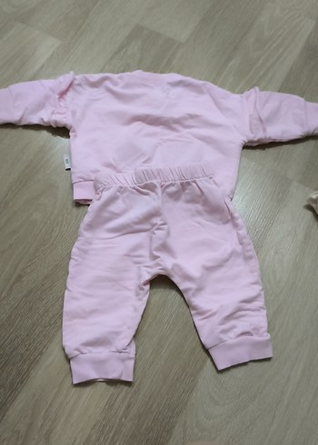 LC Waikiki Nakışlı Pembe Bebek Kız Takımı