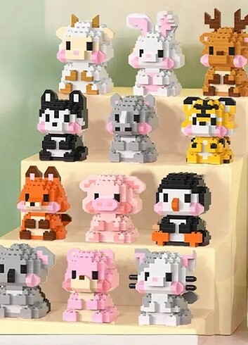 BRICKS LEGO aaggrieved ANIMAL 12 Çeşit hayvan mevcut