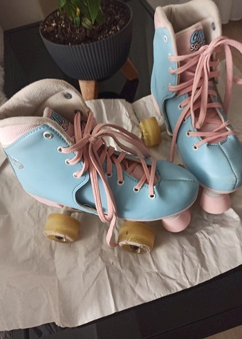 Diğer Mavi Pastel Bağcıklı Dansçı Pateni