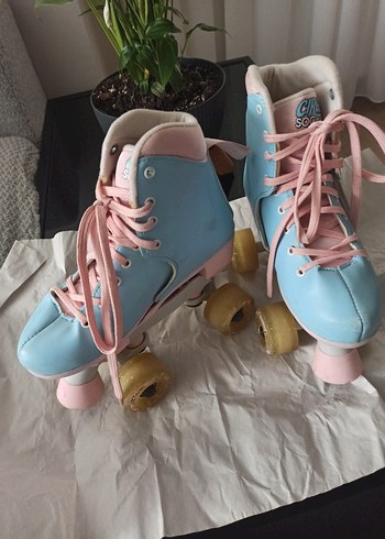 diğer Beden Mavi Pastel Bağcıklı Dansçı Pateni