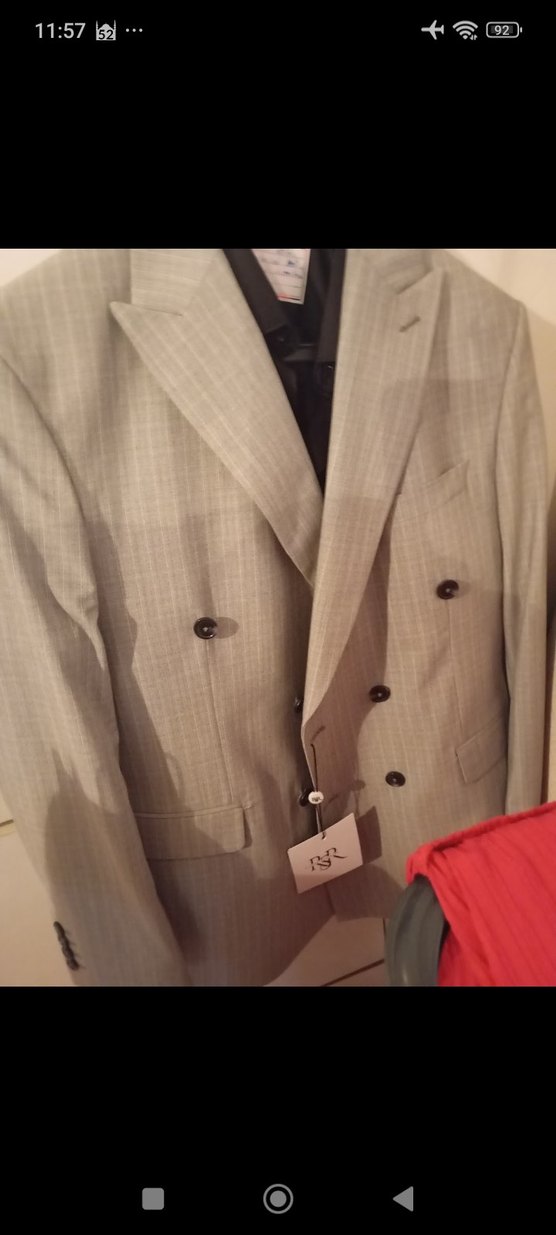 Gri Modern Klasik Erkek Takım Elbise - Görsel 3