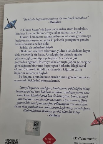 Sadako ve Kağıttan Bin Turna Kuşu - Eleanor Coerr - Görsel 2
